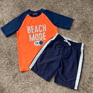 Boys Sweamwear Top and Shorts Size 10